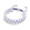 Porcelaine violette | Céramique Lumos | Bracelet Vitalité Macramé